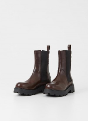 Dámské Chelsea Boty Vagabond Cosmo 2.0 Hnědé | CZ SD1-03070I9