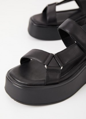 Dámské Sandály Vagabond Courtney Černé | CZ TG5-51285Z0