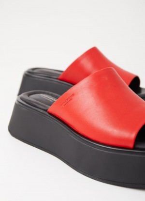 Dámské Sandály Vagabond Courtney Červené | CZ EW1-59505G5