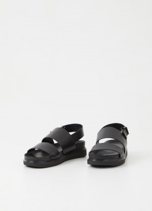 Dámské Sandály Vagabond Erin Černé | CZ PF6-39443K6