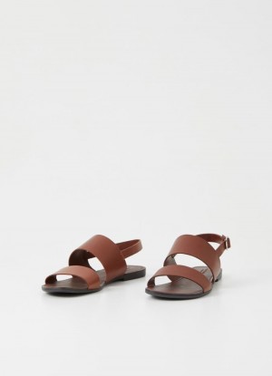 Dámské Sandály Vagabond Tia Hnědé | CZ GN1-22542M7