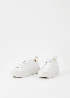 Dámské Tenisky Vagabond Zoe platform Bílé | CZ ZK4-66586O6