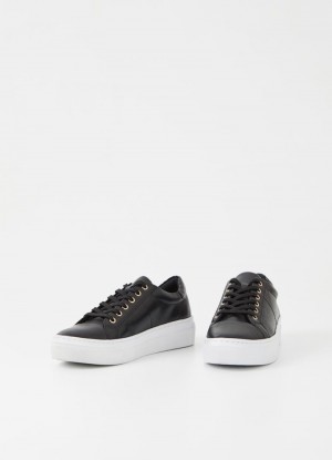 Dámské Tenisky Vagabond Zoe platform Černé | CZ VQ9-12721E5